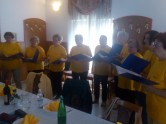 Ženski pevski zbor DD M. Sobota na srečanju pomurskih diabetikov v Apačah, julij 2016